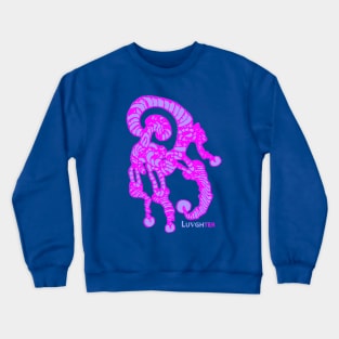LUVGHTER - Original, Slick Vibrant Pink Crewneck Sweatshirt